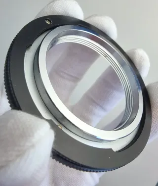 Adaptador objetivos rosca M42 a montura CANON FD.