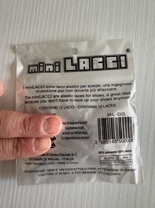 Mini Lacci elastici bianchi