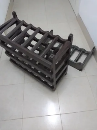 Botelleros Plástico Marrón y Gris