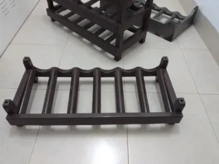 Botelleros Plástico Marrón y Gris