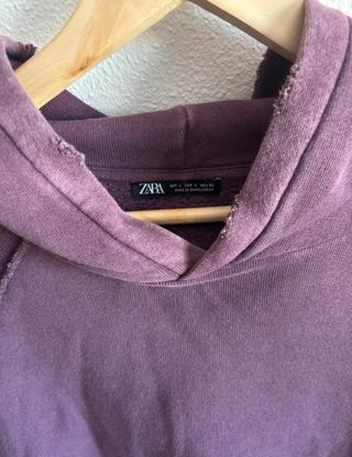 Sudadera Zara Desgastada Talla L