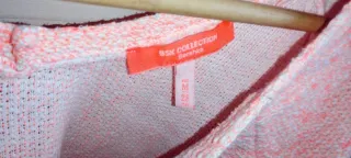 Jersey Bershka rosa y blanco