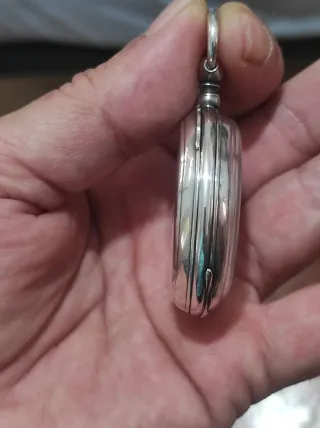 Reloj de bolsillo plata antiguo 46mm