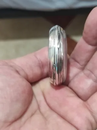 Reloj de bolsillo plata antiguo 46mm