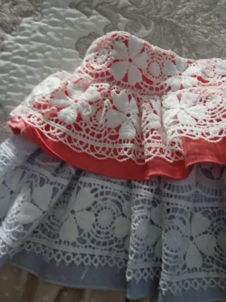 Conjunto blusa y falda niña