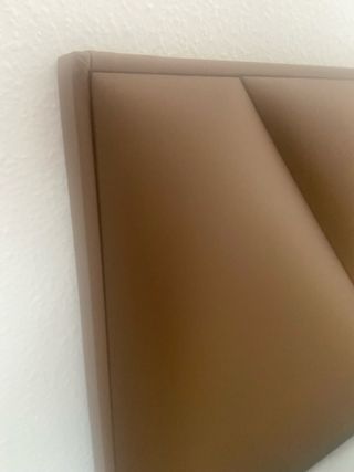 Cabecero 1.35 m polipiel marrón