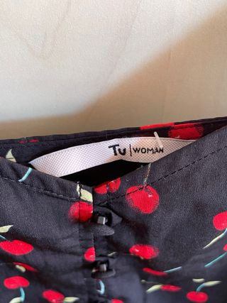 Canottiera donna con ciliegie taglia S