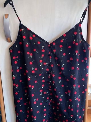 Canottiera donna con ciliegie taglia S