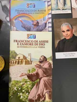 Lotto immagini sacre, santini, medaglie