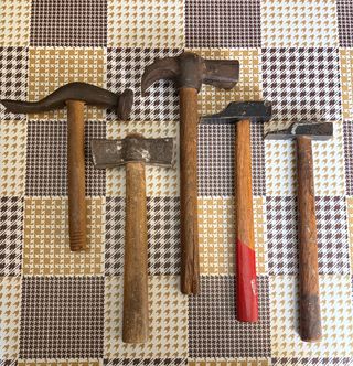 Lote de 5 martillos variados