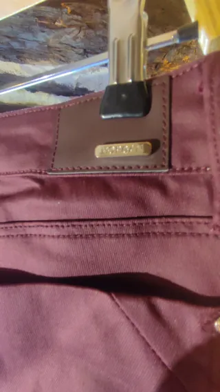 Pantalón Morgan Granate con Cremalleras