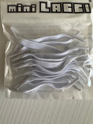 Mini lacci rossi e bianchi