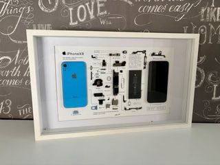 Marco Decoración iPhone XR Azul