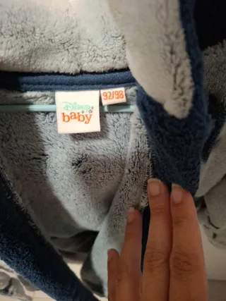 Bata infantil Mickey Mouse gris y azul