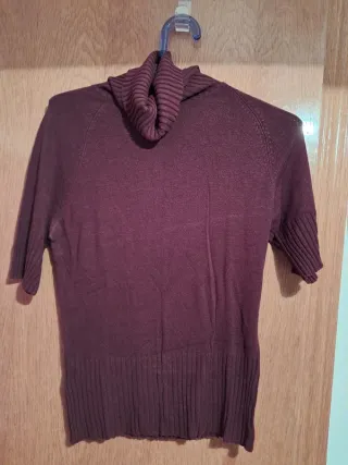 Jersey cuello alto manga corta rojo