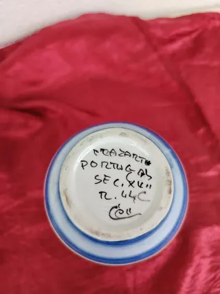 Vasetto ceramica vintage decorato