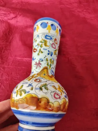 Vasetto ceramica vintage decorato