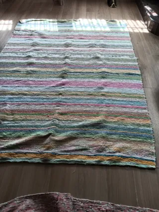 Alfombra algodón las dos y la colchoneta,10€