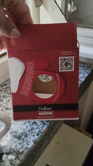 Set 4 pezzi Natale da dipingere