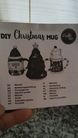 Set 4 pezzi Natale da dipingere