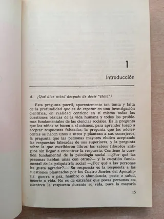 Que dice usted después de decir hola? Eric Berne
