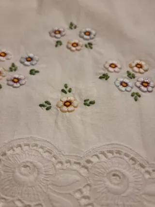 Sábanas bordadas flores 135cm