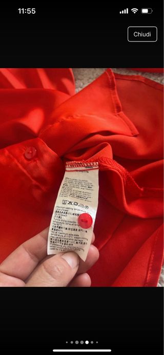 Camicia donna raso manica lunga