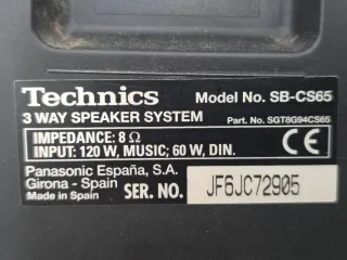 Altavoces Technics SB-CS65 120W