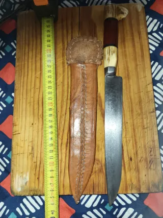 Coltello da arrostire Uruguay Argentina in pelle