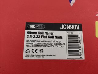 Tacwise JCN90V Clavadora Neumática de Bobina