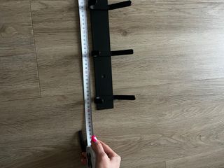 Perchero de pared negro