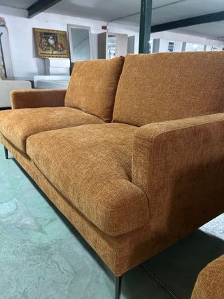 Sofá 3 plazas Moretti naranja 170x85cm