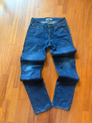 Jeans Levi's 714 Straight Blu W28 Donna