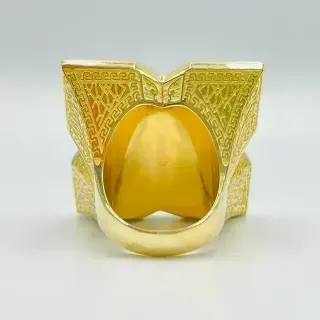 SELLO MEDUSA NACAR CUADRADO. Oro 18k.