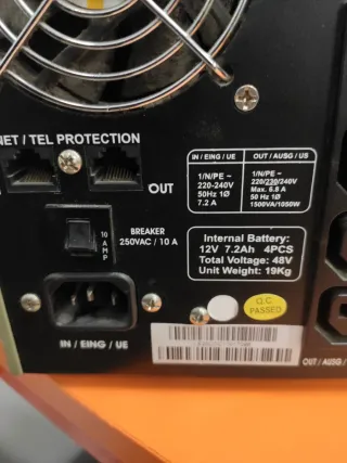 SAI Riello UPS, sin baterías