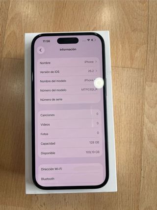IPHONE 15 128GB OCASION+FACTURA