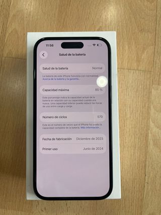 IPHONE 15 128GB OCASION+FACTURA