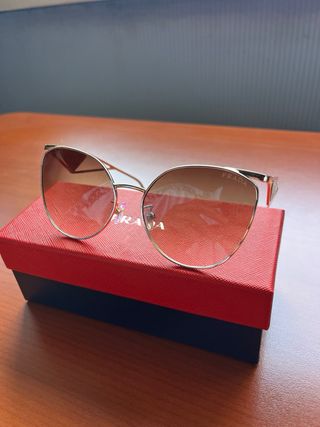Occhiali da sole Prada donna cat-eye oro marroni
