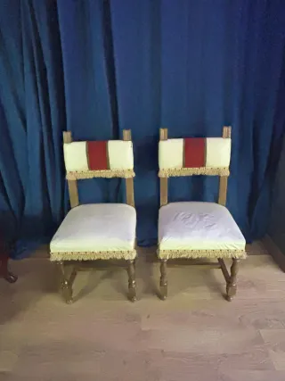 Mesa redonda vintage mármol y madera