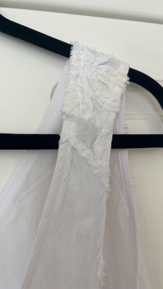 Vestido blanco largo bordado verano