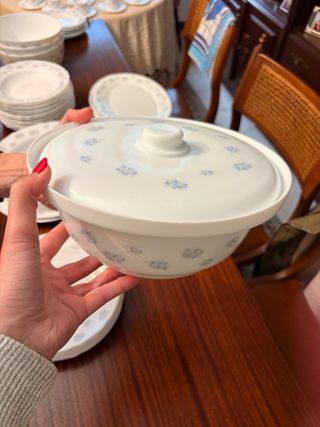 Vajilla Harmony sin usar. Algunos con su plástico