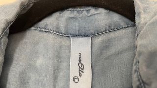 Camisa sin manga azul