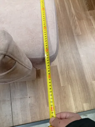 Sillón tela beige/rosa