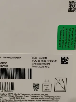 OPPO Reno14 F 5G. Nuevo en caja.