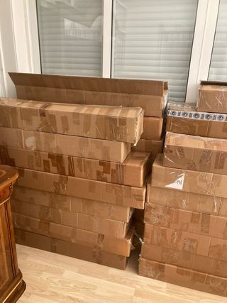 Lote 3 cinturones piel Zara marrones