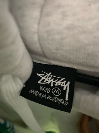 Sudadera Stussy Gris y Roja