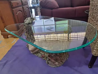 Mesa Eva Edén Cristal y Piedra