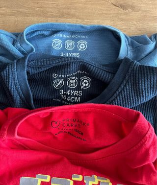 3 Camisetas Primark Niño