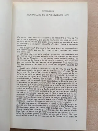 Gentes, años, vida. Memorias. Ilia Ehrenburg.