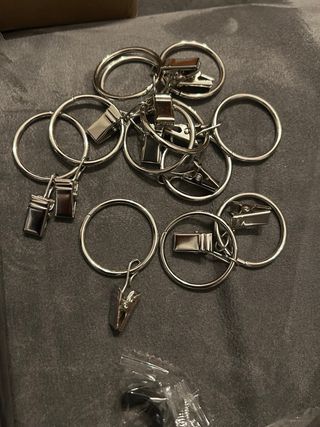 Bastone per tende telescopico nero